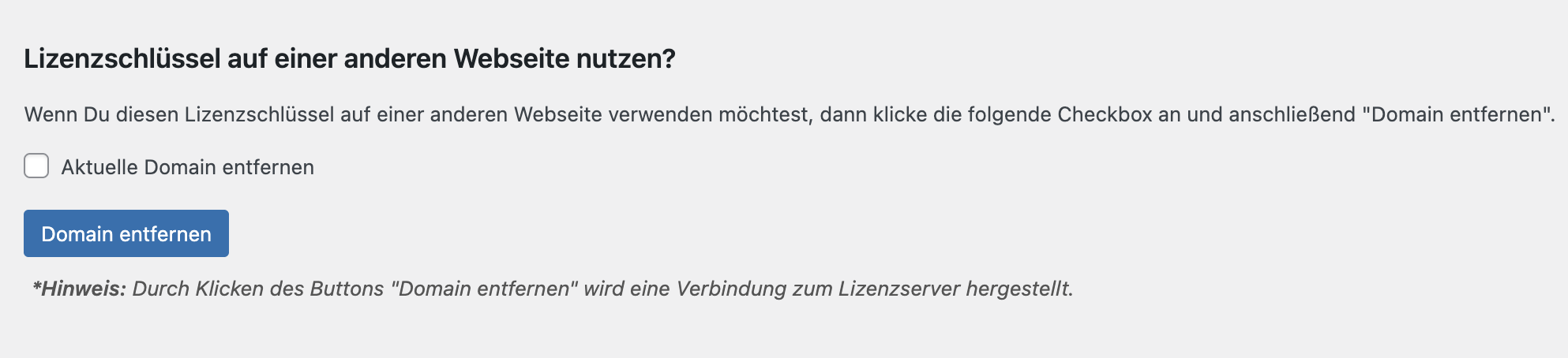 Boxyfy Plugin Domain wechseln Lizenzschlüssel mitnehmen Boxyfy Plugin Domain wechseln Lizenzschlüssel mitnehmen